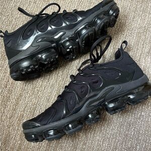 Nike Black VaporMax Athletic Shoes